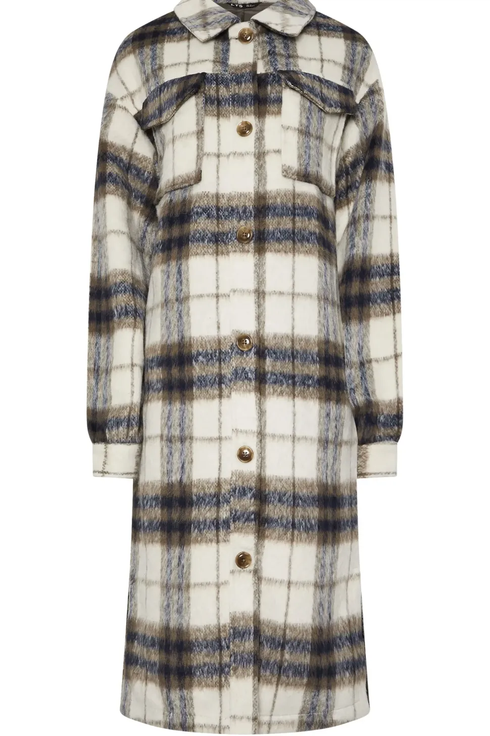 Tall Check Longline Shacket