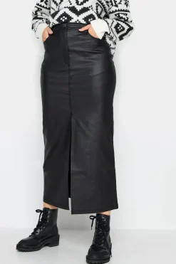 Tall Coated Midi Skirt