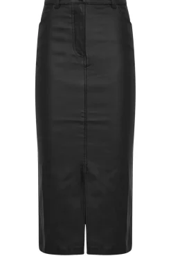 Tall Coated Midi Skirt