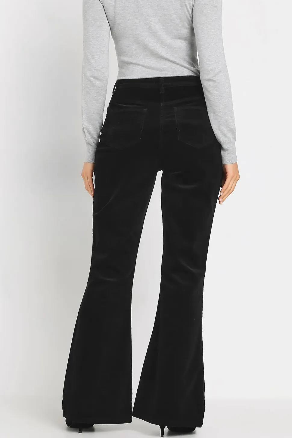 Tall Cord Detail Flare Trousers