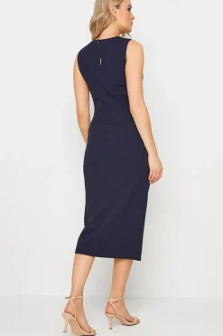 Tall Cowl Neck Wrap Dress