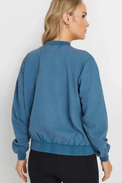 Tall Denim Bomber Jacket