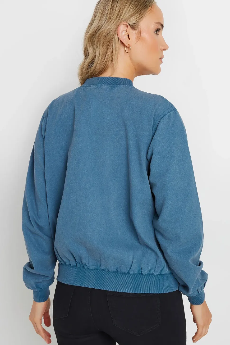 Tall Denim Bomber Jacket