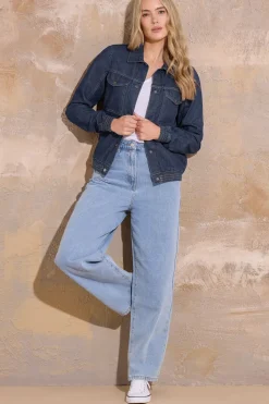 Tall Denim Bomber Jacket