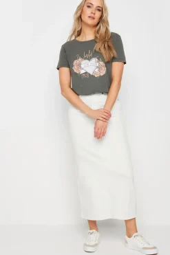 Tall Denim Split Maxi Skirt