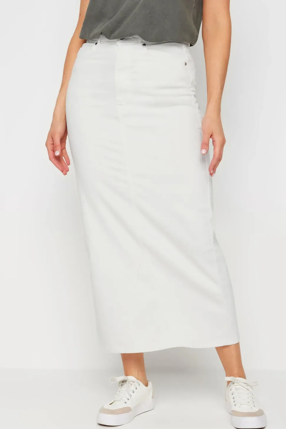 Tall Denim Split Maxi Skirt