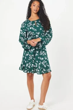 Tall Ditsy Floral Print Belted Mini Dress