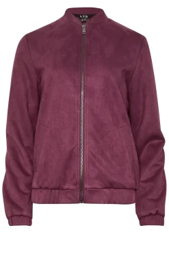 Tall Faux Suede Bomber