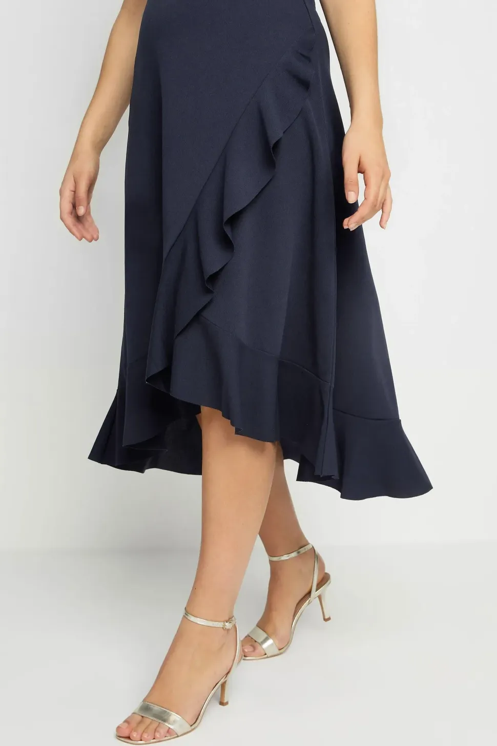 Tall Frill Wrap Midi Dress