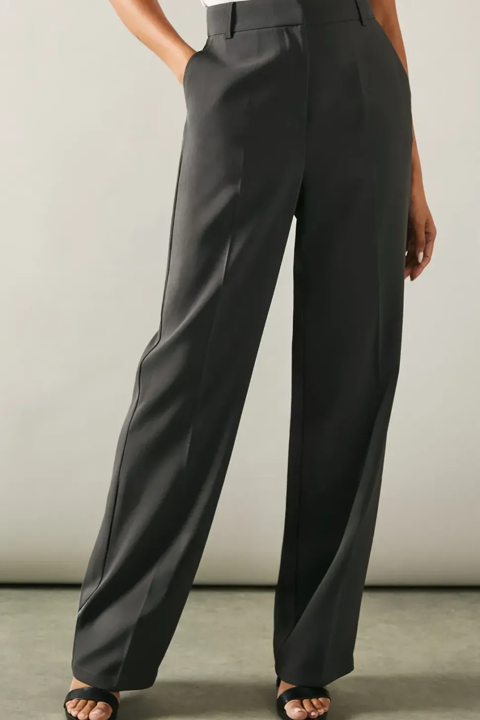 Tall High Waist Straight Leg Trouser