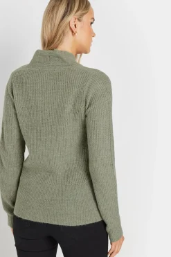 Tall Knitted Wrap Jumper