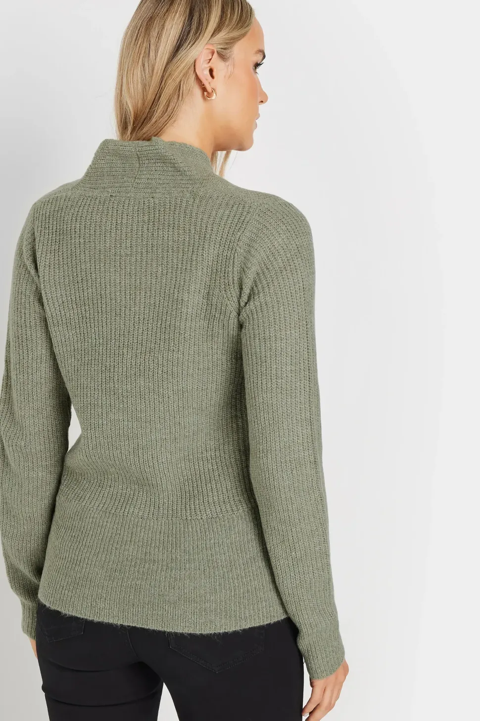 Tall Knitted Wrap Jumper