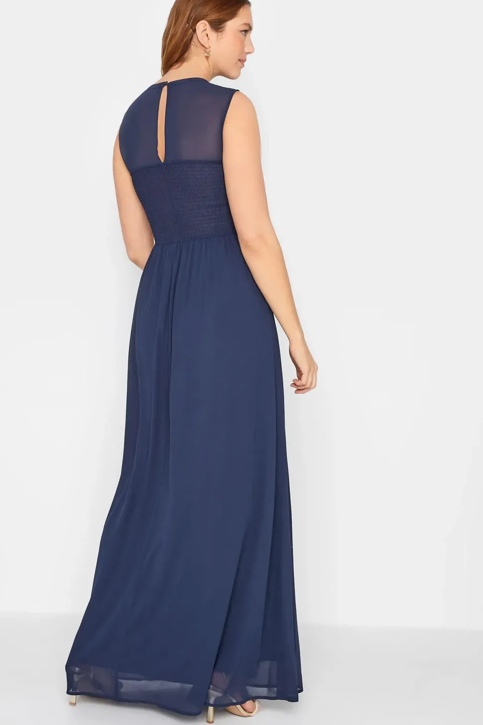 Tall Lace Chiffon Maxi Dress