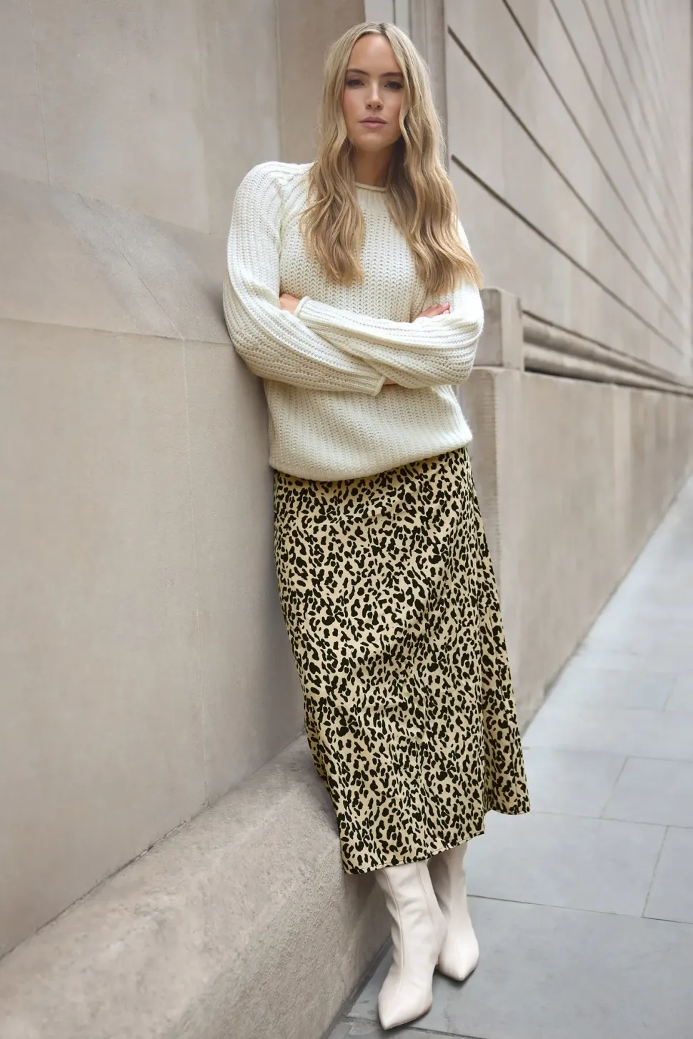 Tall Leopard Print Midaxi Skirt