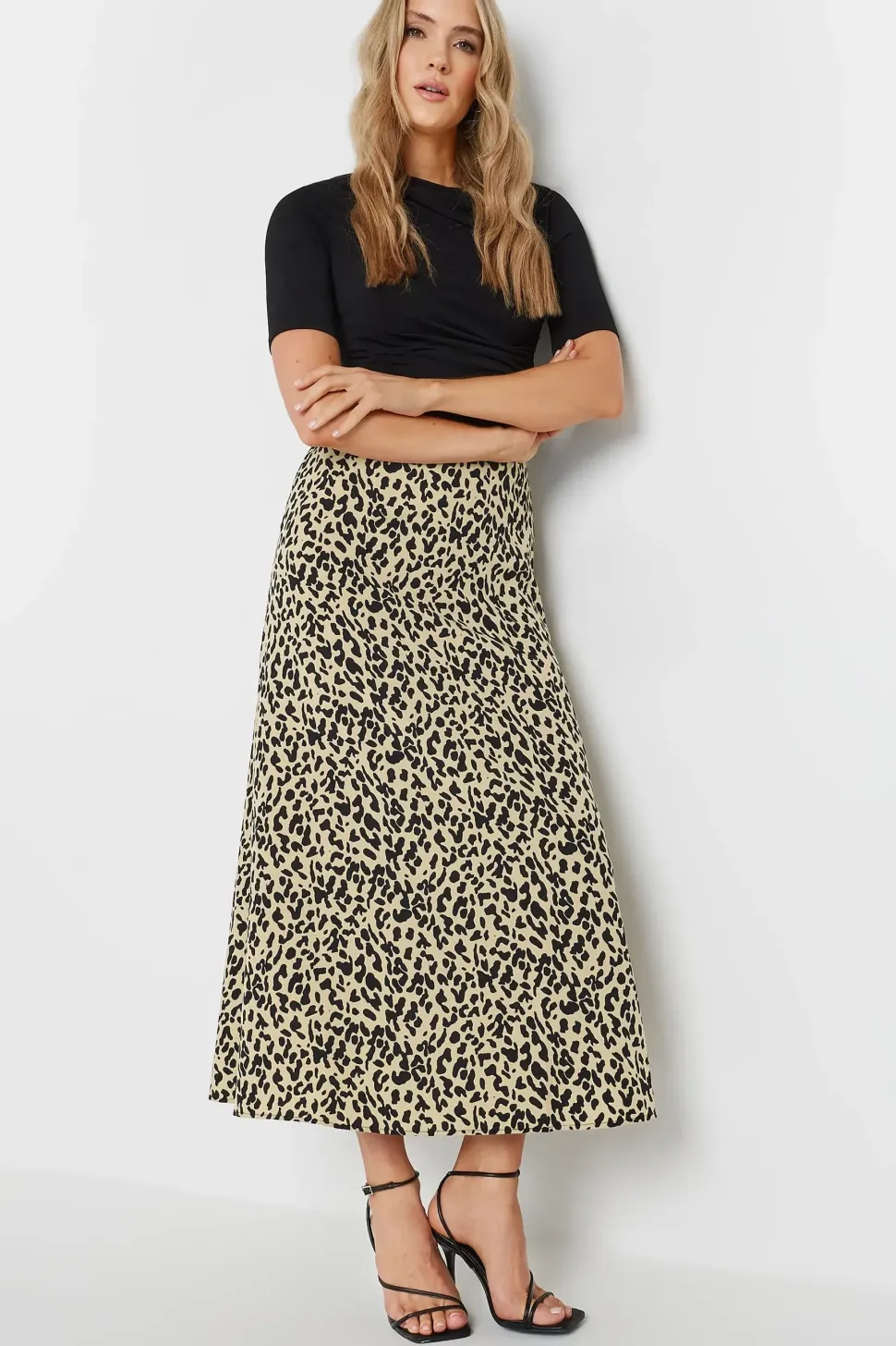 Tall Leopard Print Midaxi Skirt