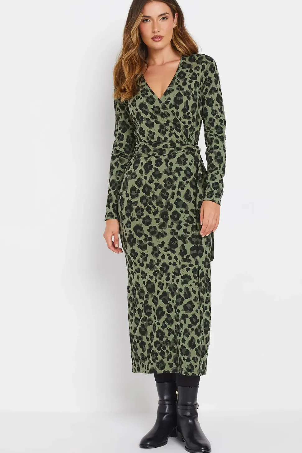 Tall Leopard Wrap Dress