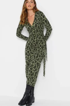 Tall Leopard Wrap Dress