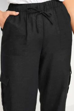 Tall Linen Cargo Trousers