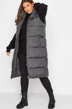 Tall Longline Hooded Gilet
