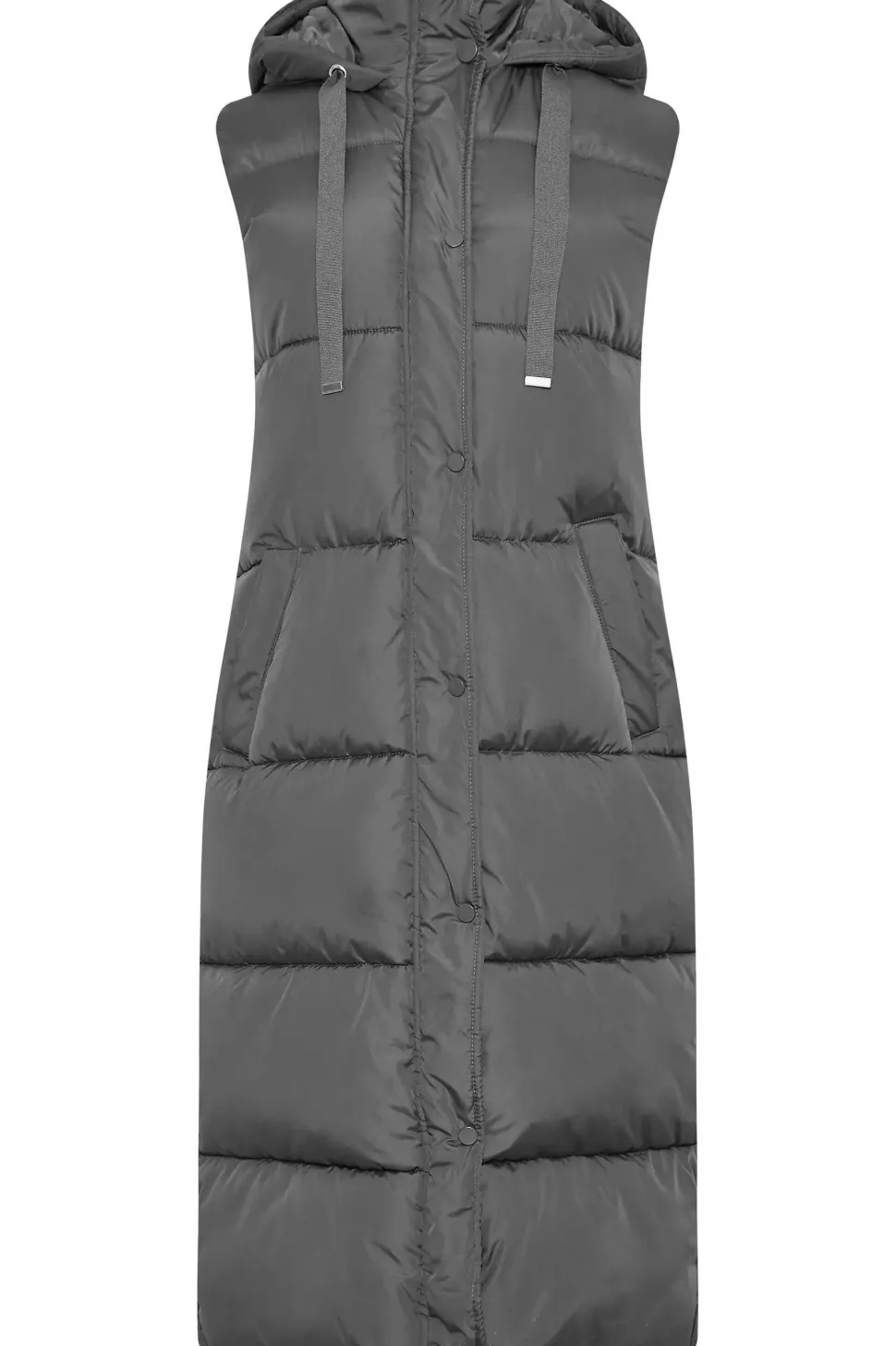 Tall Longline Hooded Gilet