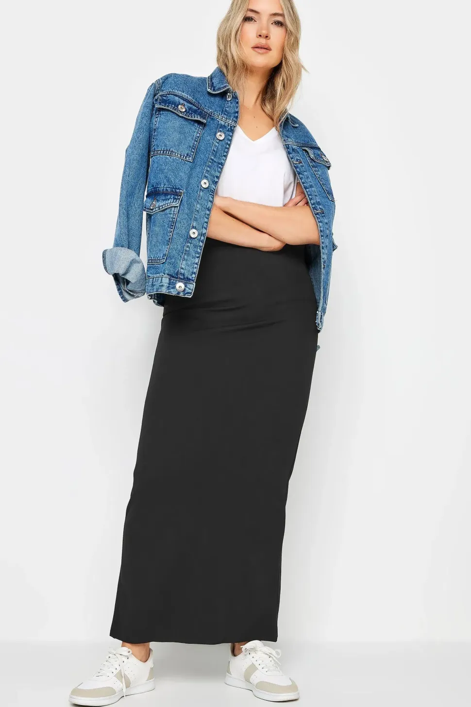 Tall Maxi Scuba Tube Skirt