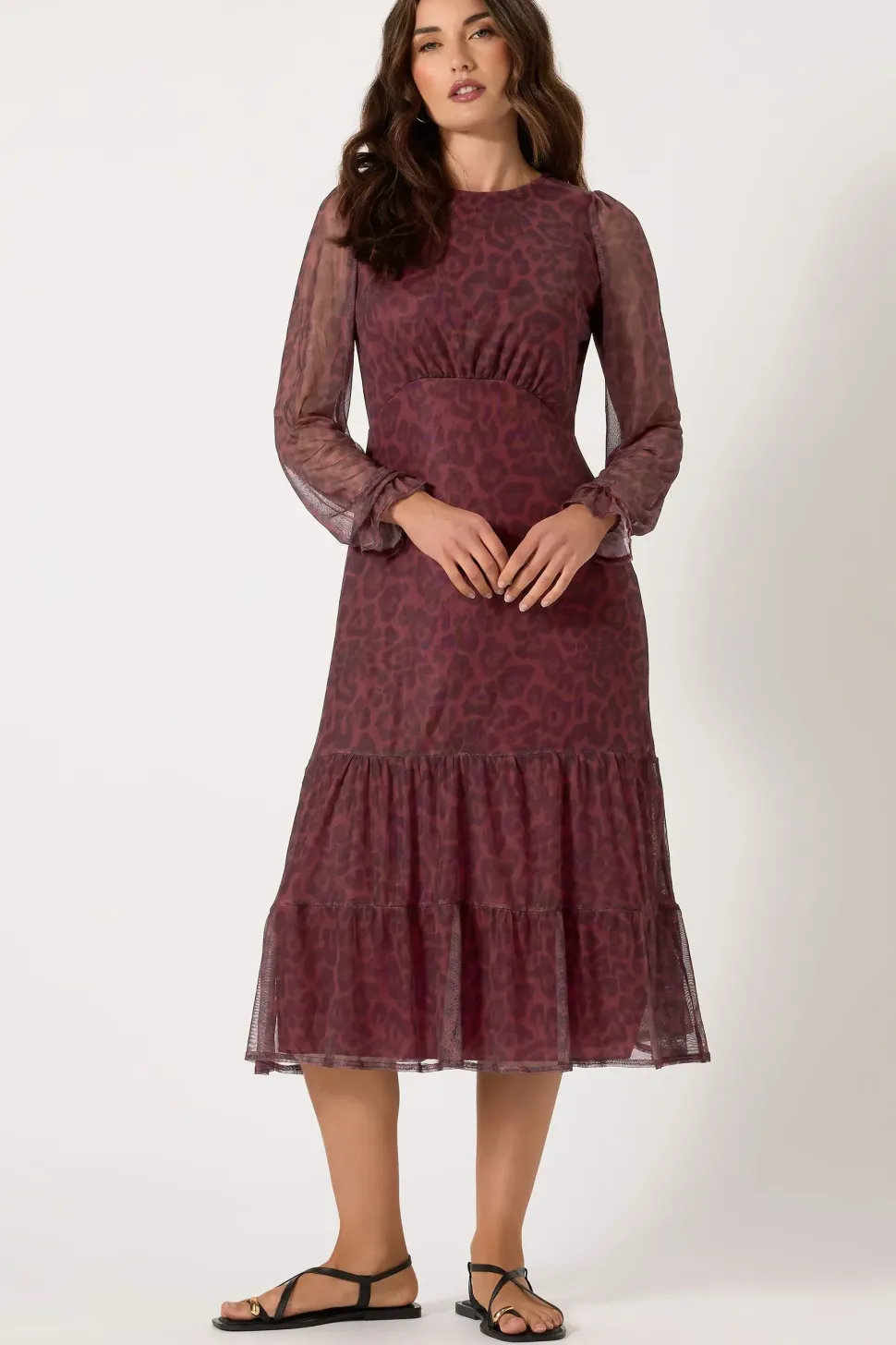 Tall Mesh Tiered Dress