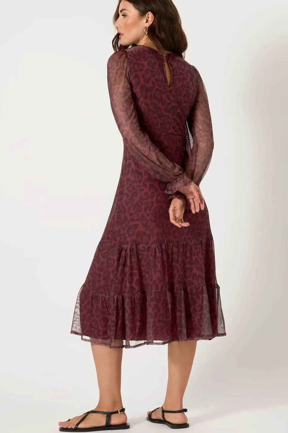 Tall Mesh Tiered Dress