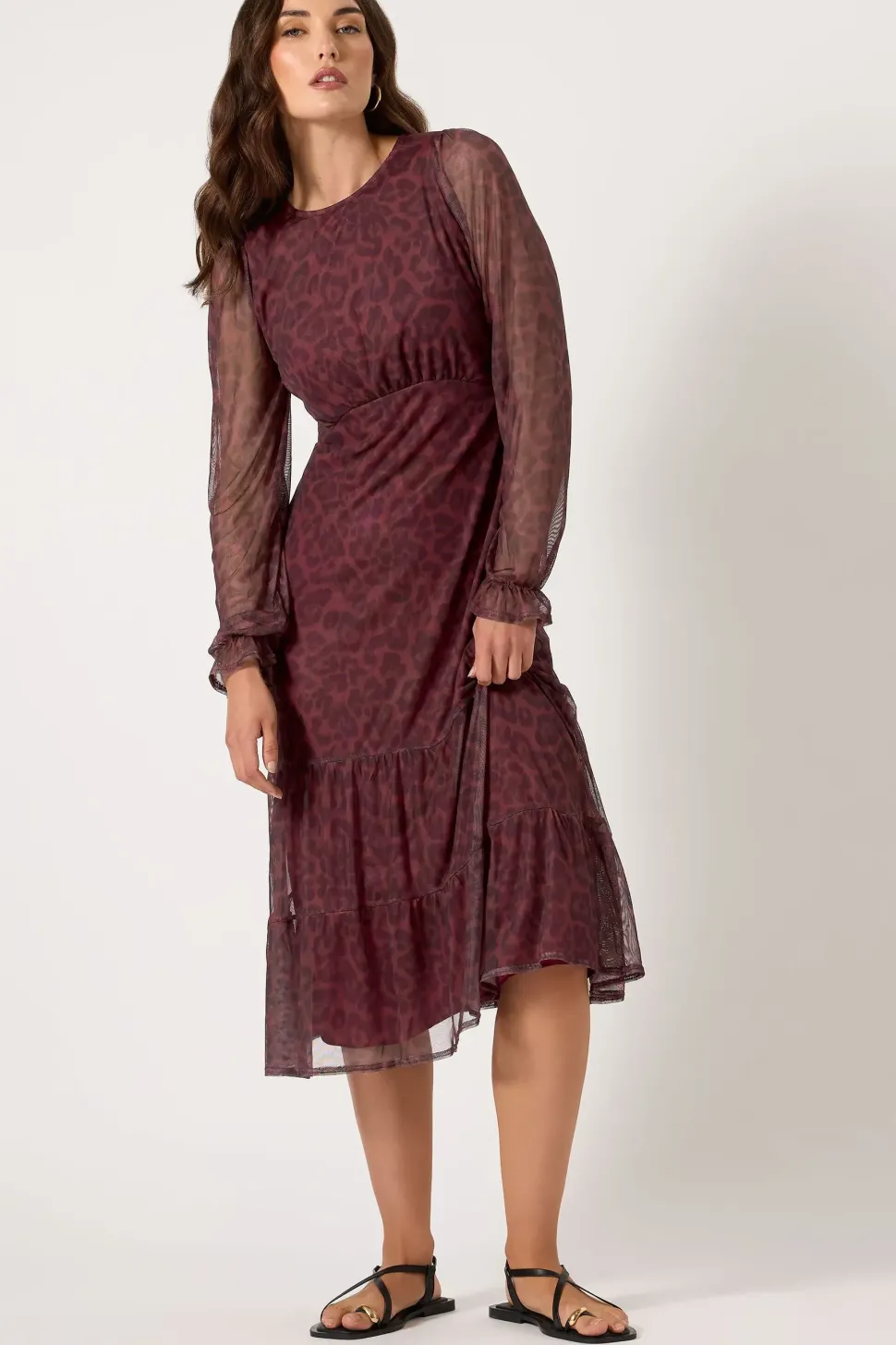 Tall Mesh Tiered Dress