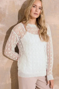 Tall Metallic Crochet Jumper