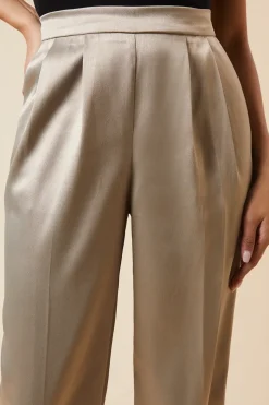 Tall Metallic Wide Leg Trouser