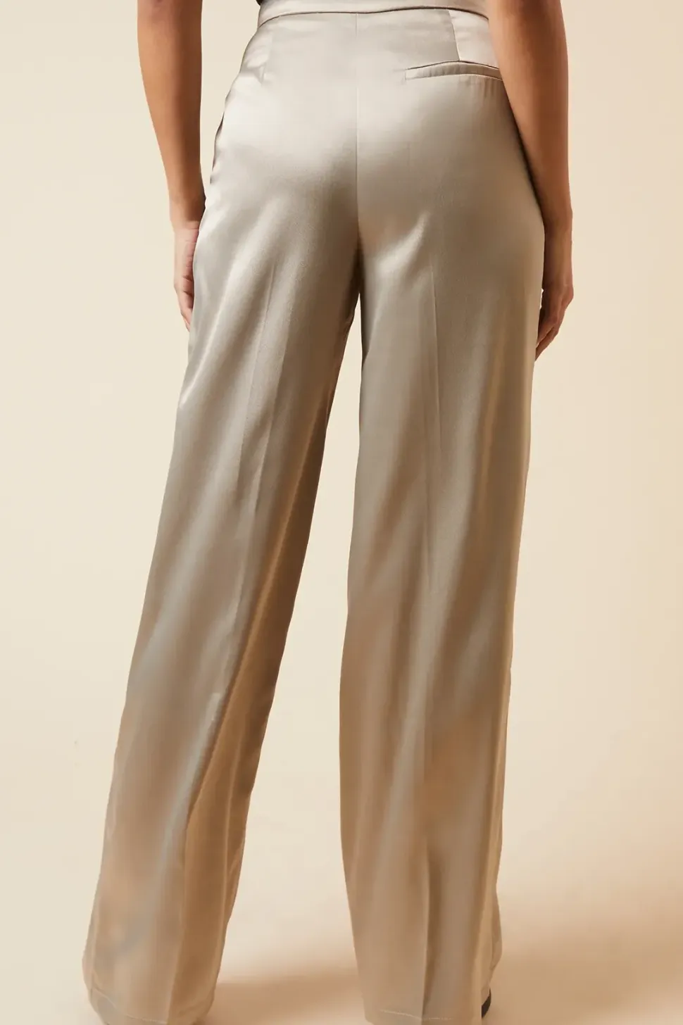 Tall Metallic Wide Leg Trouser