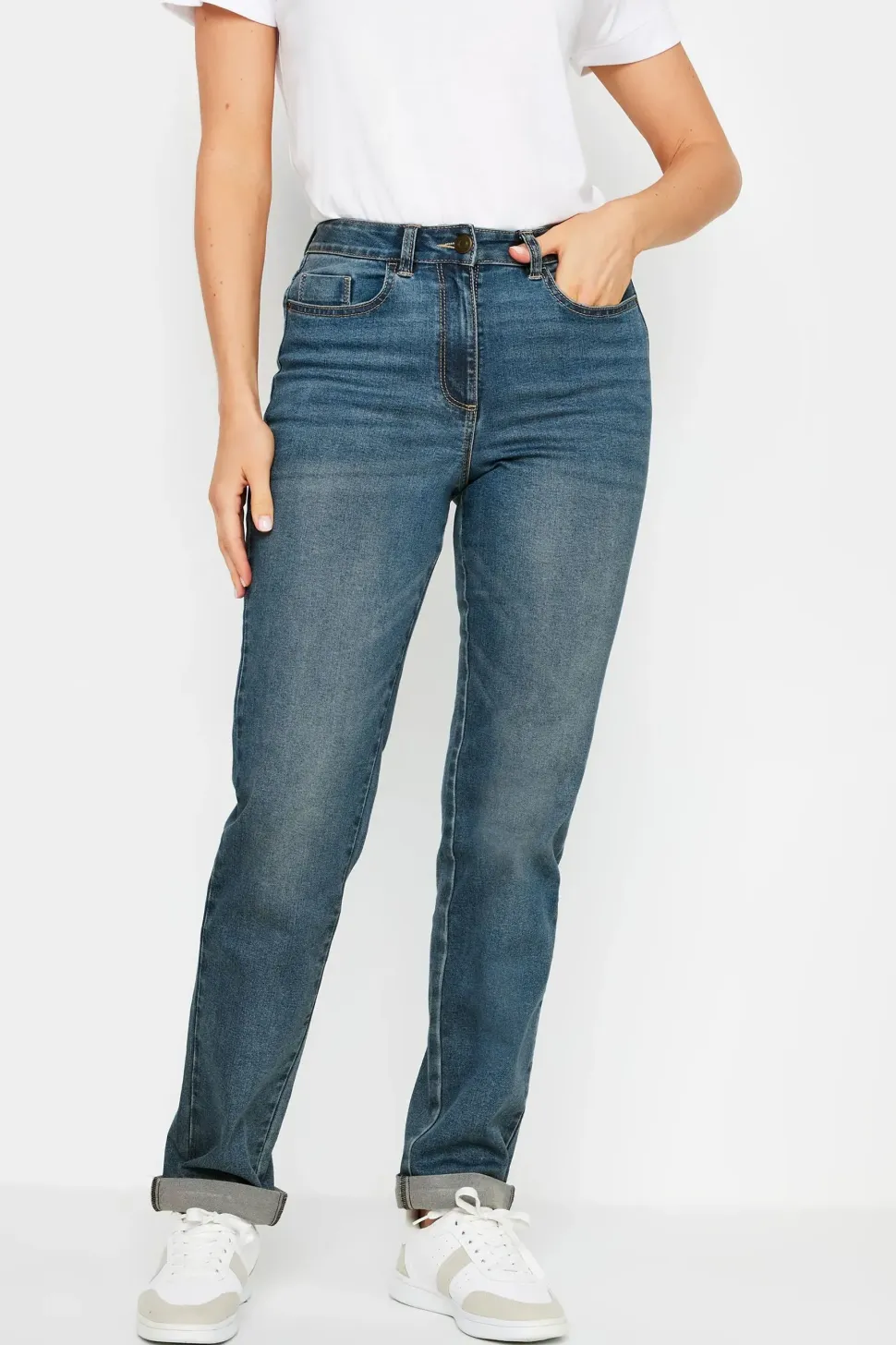 Tall Mid Wash Boyfriend Jeans