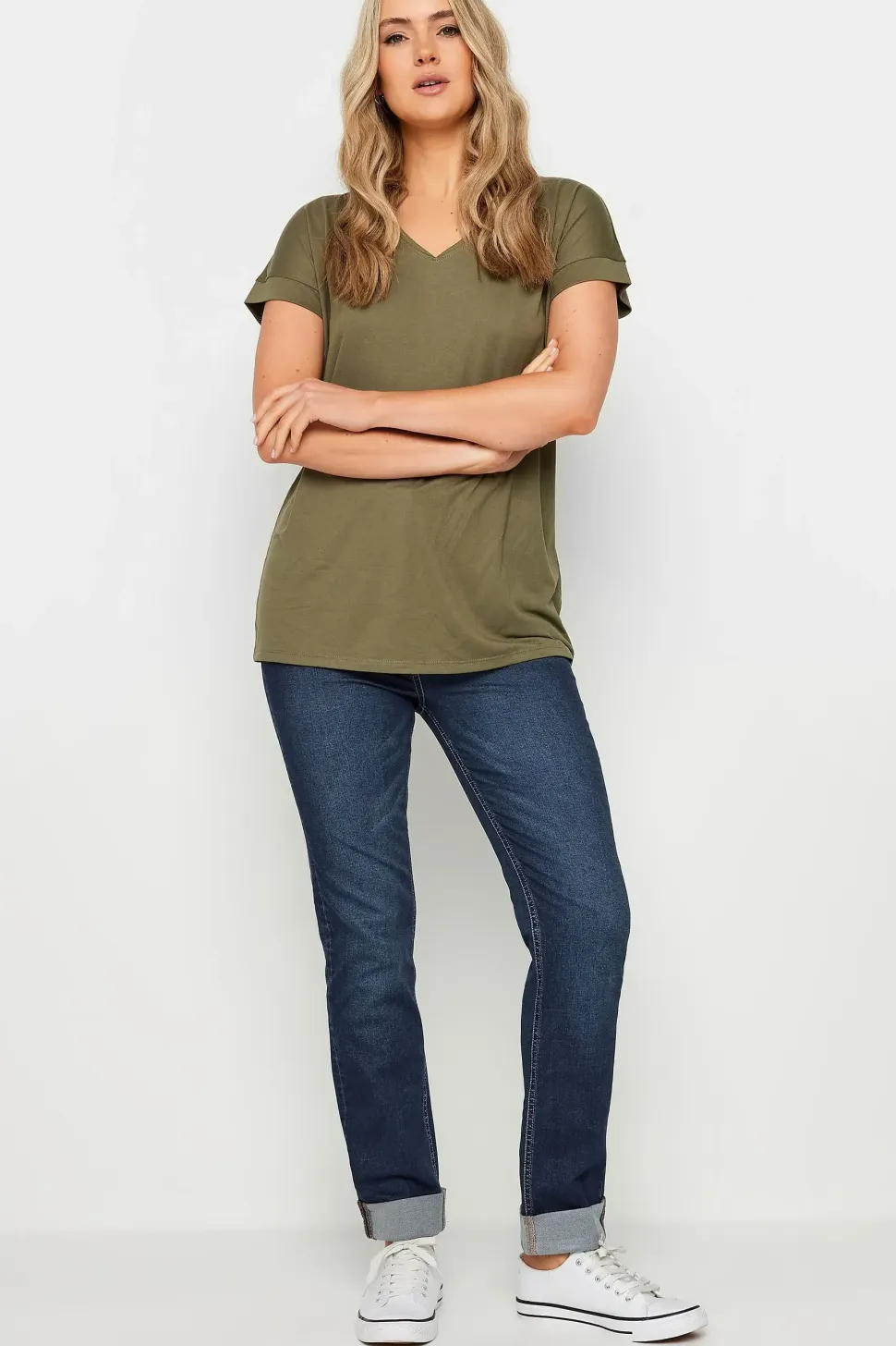 Tall Mid Wash Cigarette Jeans