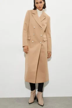 Tall Military Double Breasted Maxi Coat