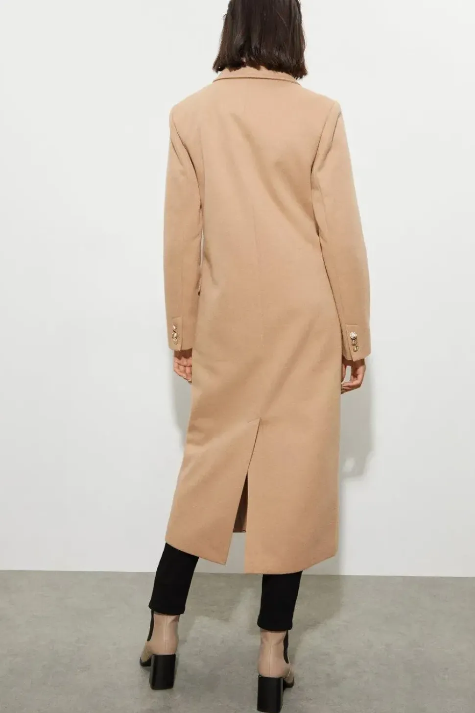 Tall Military Double Breasted Maxi Coat