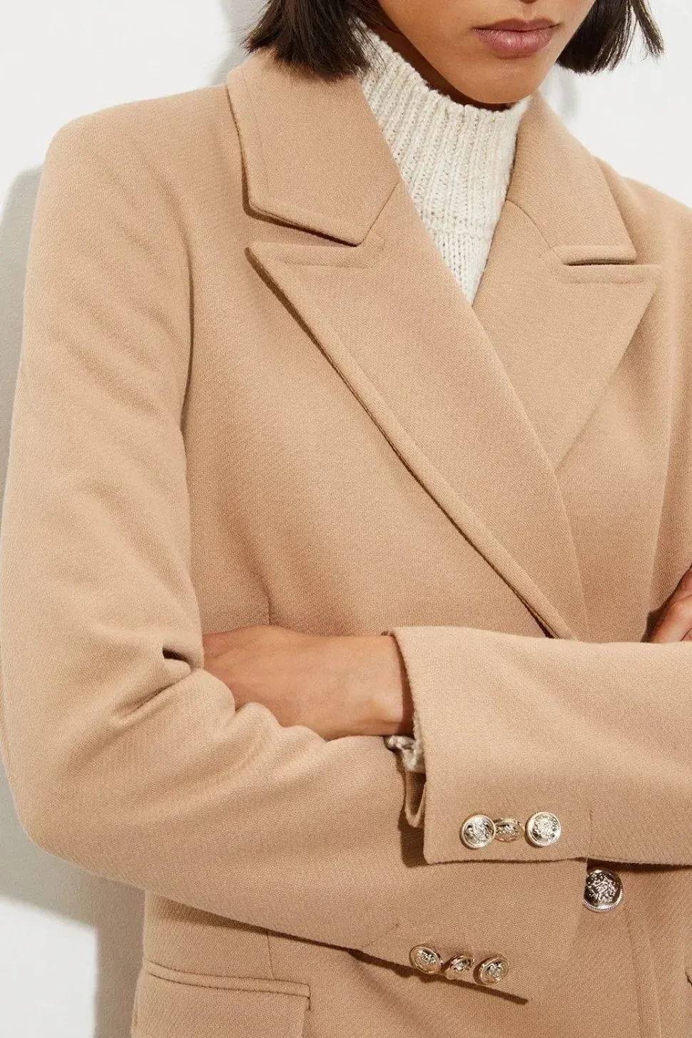Tall Military Double Breasted Maxi Coat