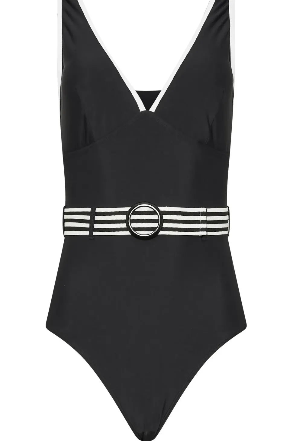 Tall Monochrome Belted Swimsuit