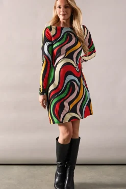 Tall Multi Swirl Print Jersey Shift Dress