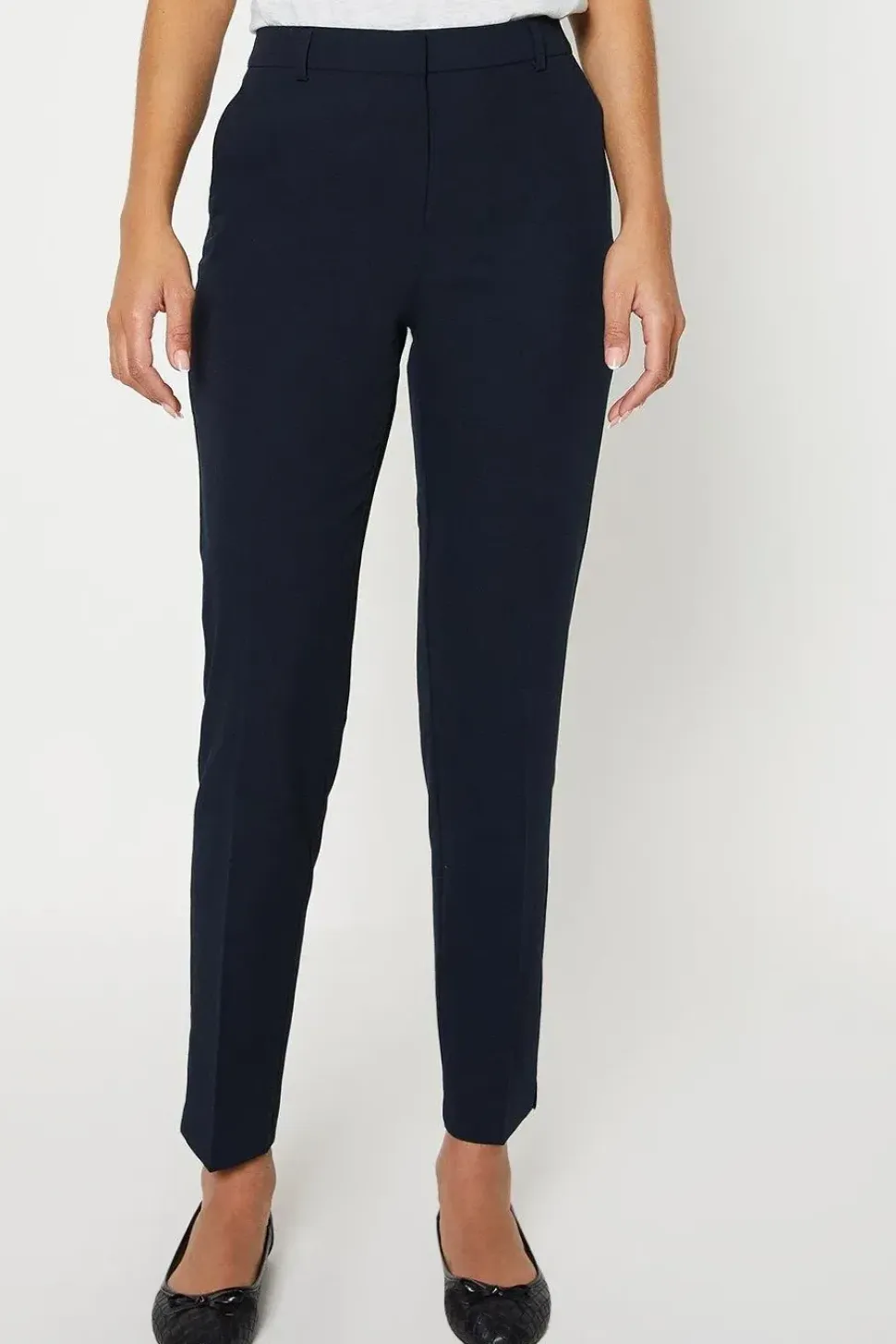 Tall Navy Ankle Grazer Trouser