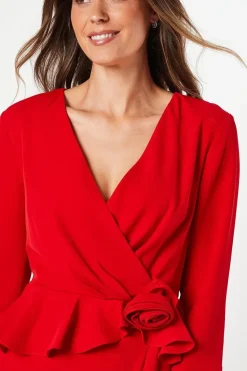 Tall  Occasion Corsage Tailored Midi Dress