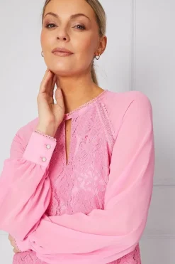 Tall Occasion Premium Lace Chiffon Sleeve Formal Shift Dress