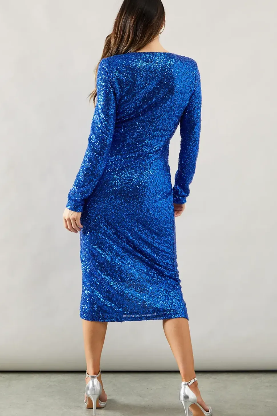 Tall Occasion Sequin Twist Pencil Dress
