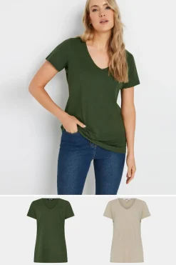 Tall 2 Pack V-Neck T-Shirts