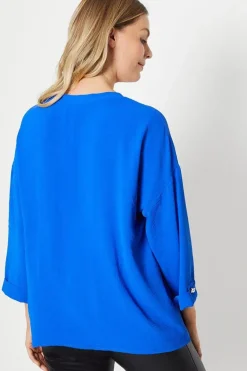 Tall Pearl Button Longline Shirt