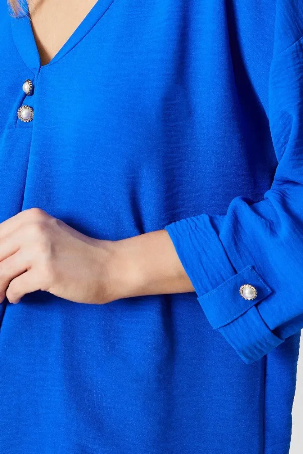 Tall Pearl Button Longline Shirt