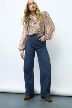 Tall Pocket Detail Wide Leg Jeans