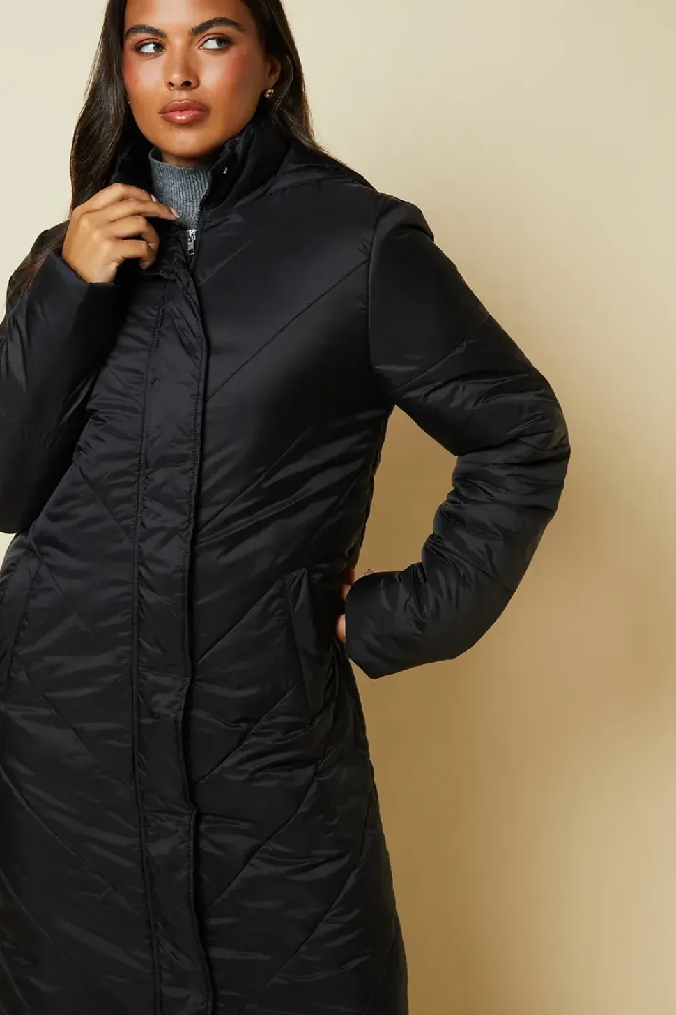 Tall Quilted Coat