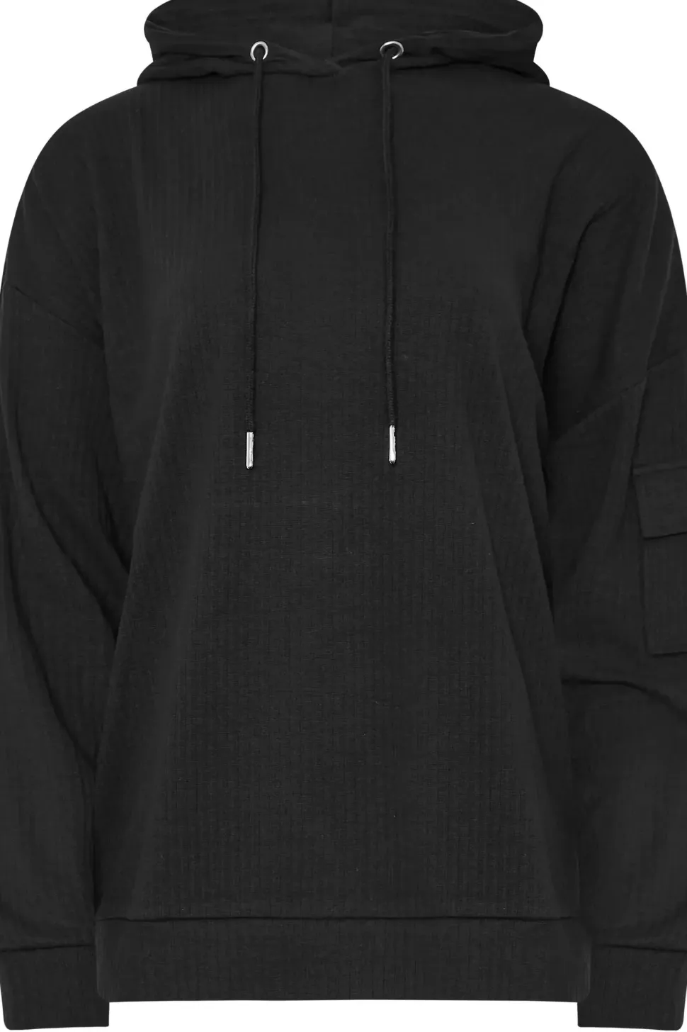 Tall Ribbed Cargo Hoodie