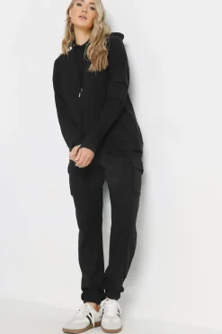 Tall Ribbed Cargo Hoodie