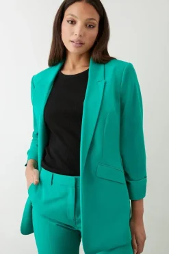 Tall Ruched Sleeve Blazer